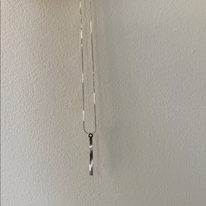 Silver drop necklace